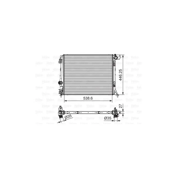 Radiator, racire motor VALEO 701662
