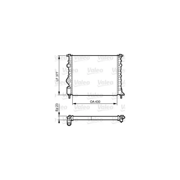 Radiator, racire motor VALEO 731378