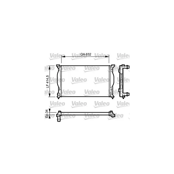 Radiator, racire motor VALEO 732963
