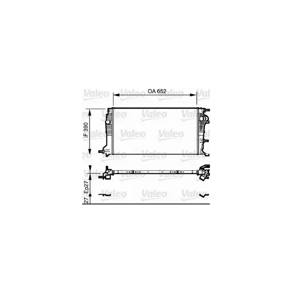 Radiator, racire motor VALEO 735182