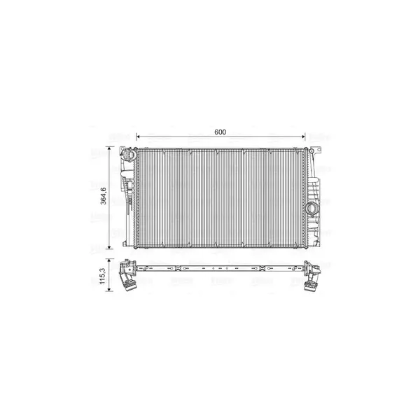 Radiator, racire motor VALEO 735451