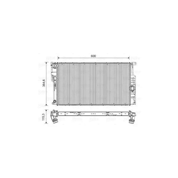 Radiator, racire motor VALEO 735453