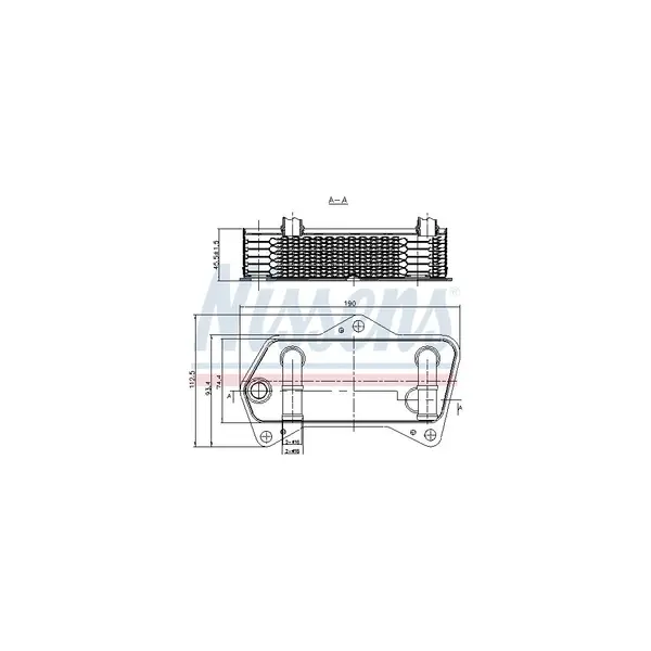 Radiator racire ulei, cutie de viteze automata NISSENS 90653