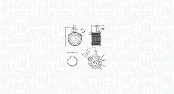 Radiator ulei potrivit DACIA LOGAN, LOGAN EXPRESS, LOGAN MCV; RENAULT CLIO II, CLIO II HATCHBACK, CLIO III, GRAND SCENIC II, KANGOO, KANGOO EXPRESS, LOGAN I, MEGANE II, MEGANE II KOMBI 1.5D 06.01-