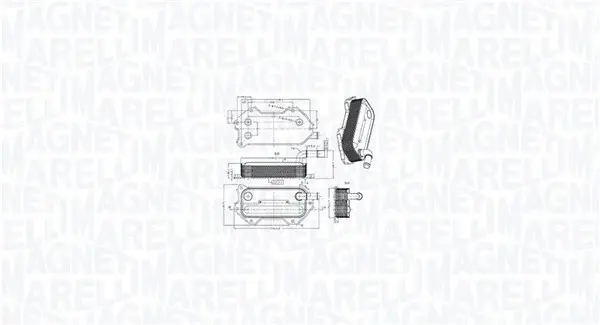 Radiator ulei potrivit LEXUS IS II; TOYOTA AURIS, AVENSIS, COROLLA, COROLLA VERSO, RAV 4 III, RAV 4 IV, VERSO 2.0D 2.2D 07.05-09.19