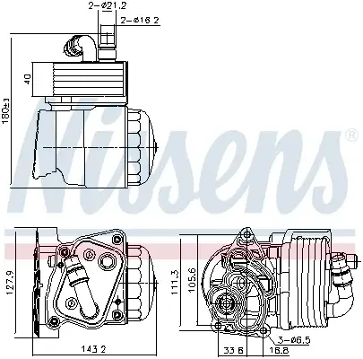 Radiator ulei termoflot cu carcasa filtru ulei potrivit BMW Seria 1 (E81), 1 (E82), 1 (E87), 1 (E88), 3 (E46), 3 (E90), 3 (E91), 3 (E92), 3 (E93), 5 (E60), 5 (E61), X1 (E84), X3 (E83), Z4 (E85) 1.6-2.