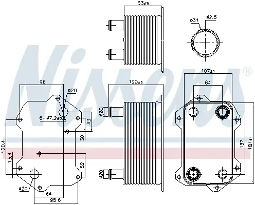 Radiator ulei termoflot potrivit AUDI R8, R8 SPYDER 4.2 04.07-07.15