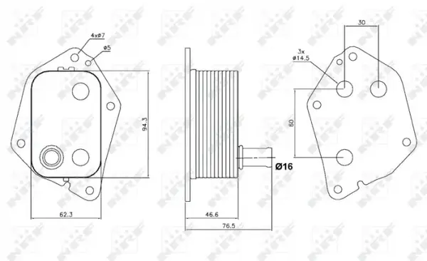 Radiator ulei termoflot potrivit HYUNDAI ACCENT III, ACCENT IV, ELANTRA VI, I20 ACTIVE, I20 I, I20 II, I30, I40 I, I40 I CW, IX20, IX35, TUCSON; KIA CARENS III, CARENS IV, CEE D, CERATO I, OPTIMA 1.4D