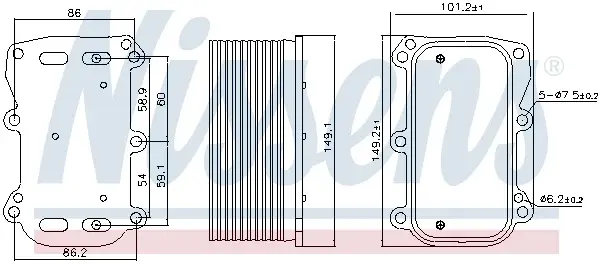 Radiator ulei termoflot potrivit MERCEDES A (W176), A (W177), AMG GT (C190), AMG GT (X290), C (A205), C (C205), C T-MODEL (S205), C (W205), CLA (C117), CLA (C118), CLA SHOOTING BRAKE (X117) 2.0-4.0H 0