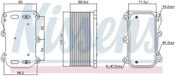 Radiator ulei termoflot potrivit MERCEDES C (A205), C (C205), C T-MODEL (S205), C (W205), E (A238), E (C238), E T-MODEL (S213), E (W213), GLC (C253), GLC (X253), SLC (R172), SLK (R172) 2.0 2.0H 12.13-