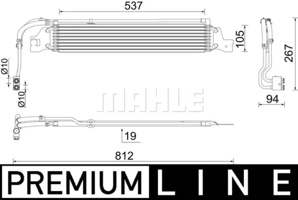 Radiator ulei termoflot potrivit OPEL ASTRA J, ASTRA J GTC, CASCADA, INSIGNIA A, INSIGNIA A COUNTRY, ZAFIRA C 1.4-2.0D 12.09-