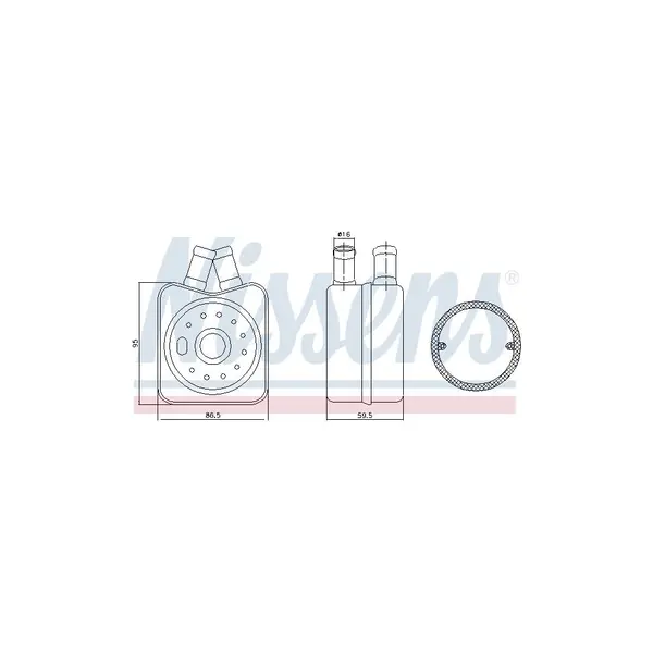 Radiator ulei, ulei motor NISSENS 90608