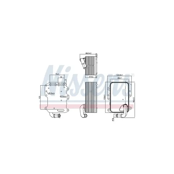Radiator ulei, ulei motor NISSENS 90807