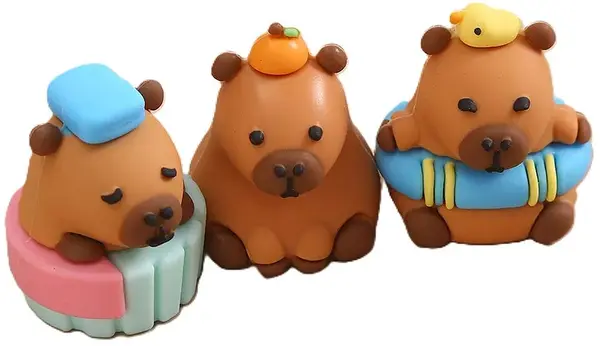 Radieră B-MAX Capybara - Cu capac, sortiment