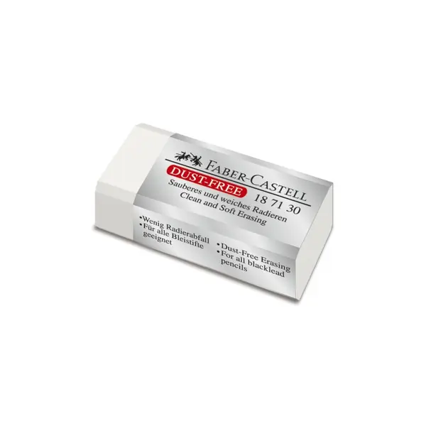 Radiera creion, Dust Free 30, alba, Faber-Castell