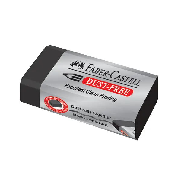 Radiera Dust Free, Faber-Castell, negru