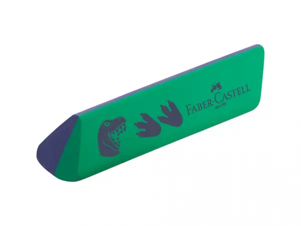 Radiera Faber-Castell Dust Free Dinozauri, fara PVC