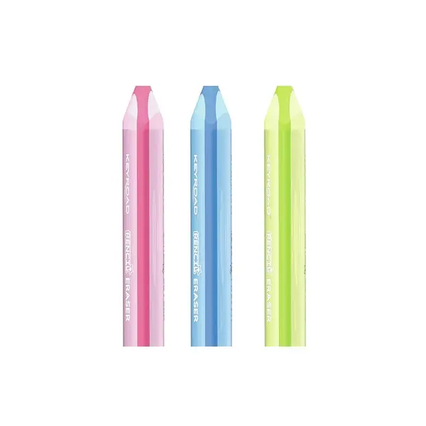 Radiera Keyroad forma de creion, culori diverse, PVC free