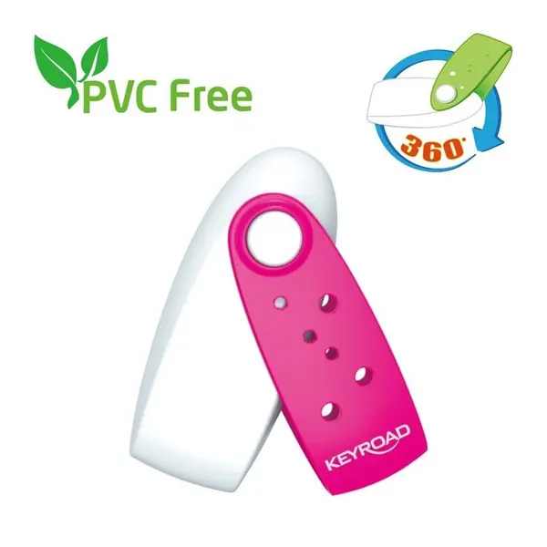 Radiera Keyroad FunPod ovala, 56x22x13mm, diverse culori, rotativa, protectie plastic