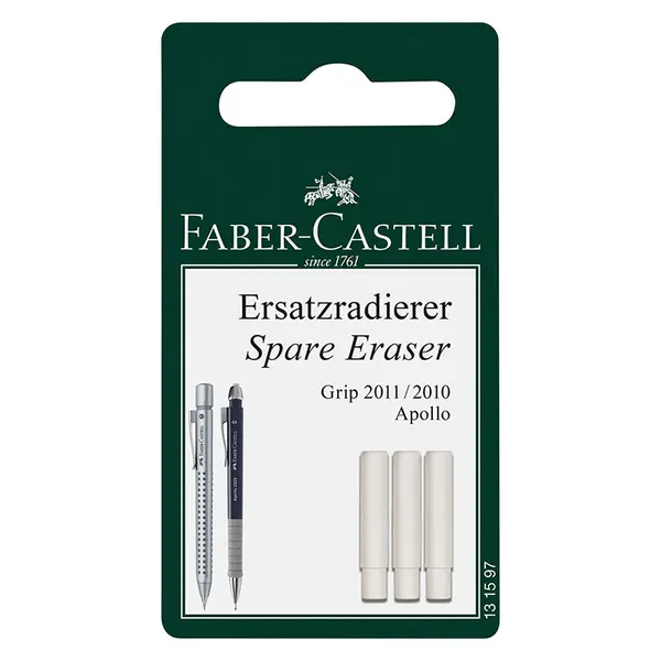 Radiera pentru creion, 3buc/set, Blister, 2011 Faber-Castell