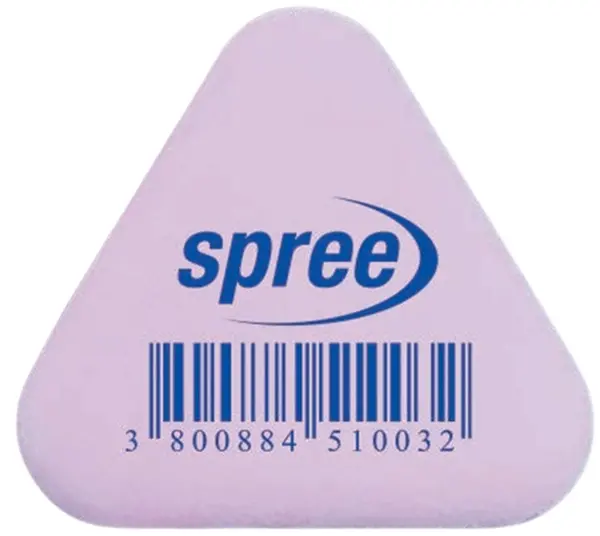 Radieră triunghiulară Spree - Sortiment