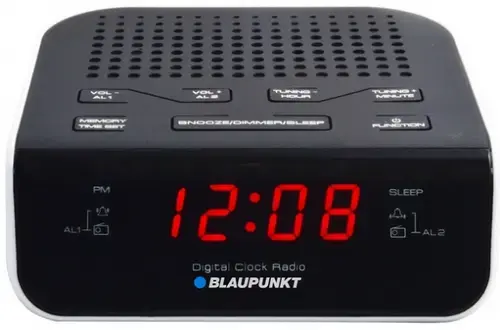 Radio cu ceas Blaupunkt CR5WH (Alb/Negru)