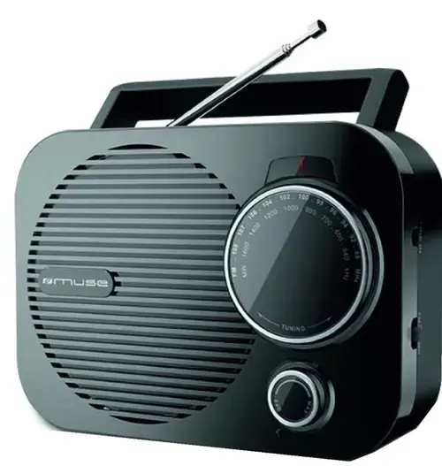 Radio cu ceas Muse M-050 R, Dual Alarm, LED (Negru)