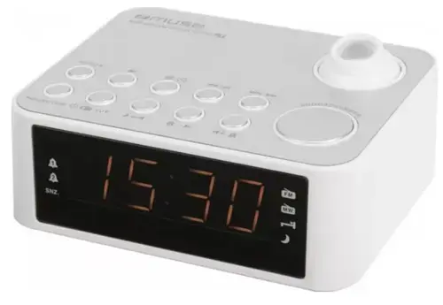 Radio cu ceas si proiectie Muse M-178 PW (Alb)