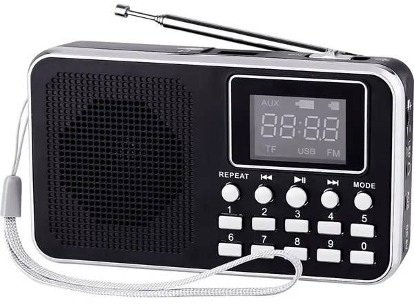 Radio Diva - Retro MP3/FM Mini, negru