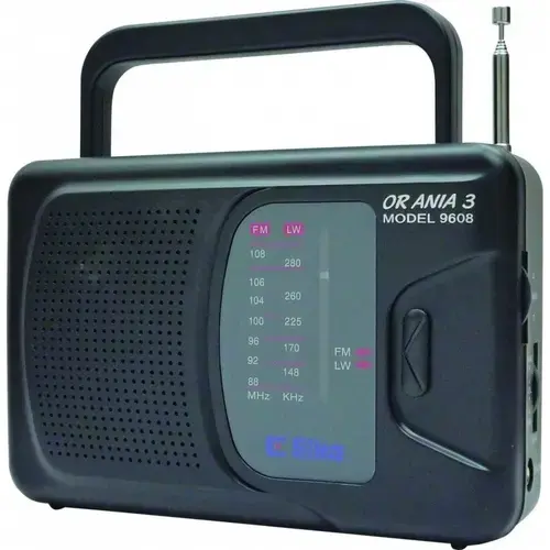 Radio, Eltra, 500 mW, 230V, 20 x 18 x 5 cm, Negru