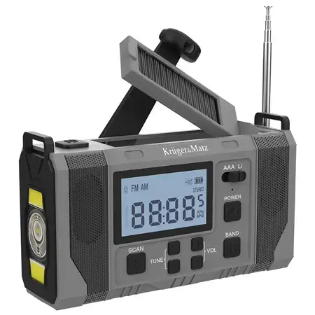 Radio multifunctional solar Kruger&Matz KM0838, 10000 mAh