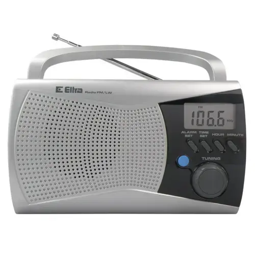 Radio portabil Eltra Kinga 2, LW/FM, 3.5mm Jack (Argintiu)