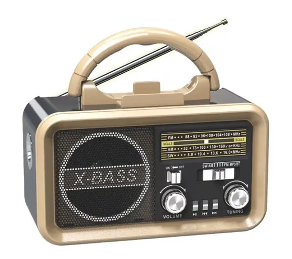 Radio Portabil ROTOSONIC XB 899BT S cu Panou Solar MP3 Bluetooth USB Lanterna si Acumulator