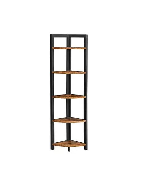 Raft de colt, Vasagle, LLS803B01, Maro Rustic, 30 x 30 x 150 cm
