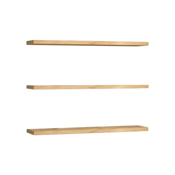 Raft de perete Edna melamina, Natural, 60x14 cm
