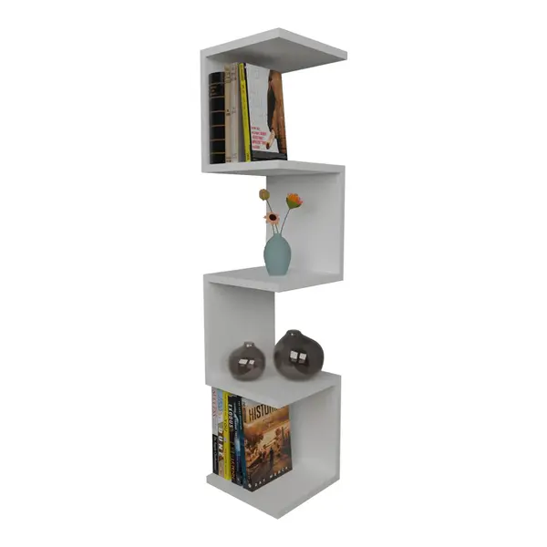 Raft de perete Zigzag, 25x25x109 cm