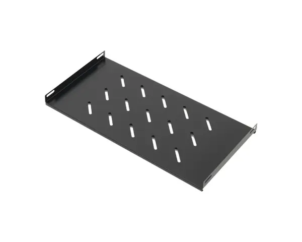 Raft fix pentru rack, adancime 250 mm, negru, otel laminat, ASYTECH Networking, ASY-S-450W