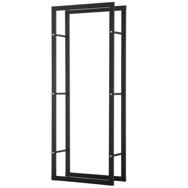Raft Lemne pentru Casa si Gradina Greutate maxima 100kg Negru, Modern și elegant 60x25x150cm HOMCOM | Aosom Romania