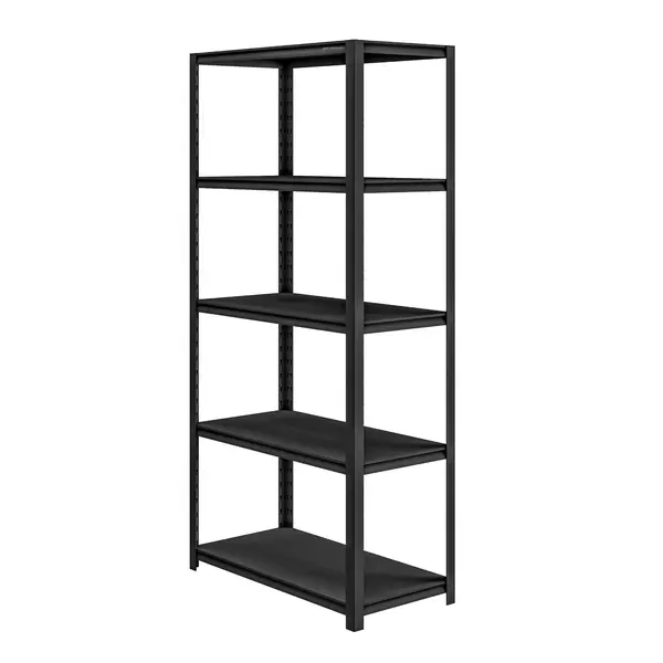 Raft metalic, garaj SAM, 900 x 1830 x 450 mm, All Black: negru Raft metalic, garaj SAM, 900 x 1830 x 450 mm, All Black: negru