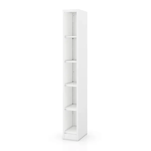 Raft metalic ingust, de arhivare pentru documente alb: TIM 250 x 1950 x 400 mm Raft metalic îngust de arhivare pentru documente, alb, 250x1950x400 mm: TIM