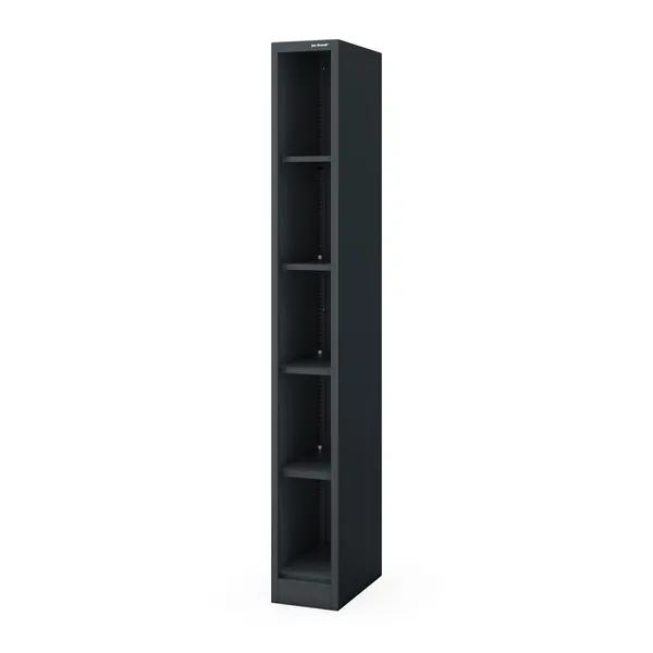 Raft metalic ingust, de arhivare pentru documente antracit: TIM 250 x 1950 x 450 mm Raft metalic îngust de arhivare pentru documente, antracit, 250x1950x450 mm: TIM