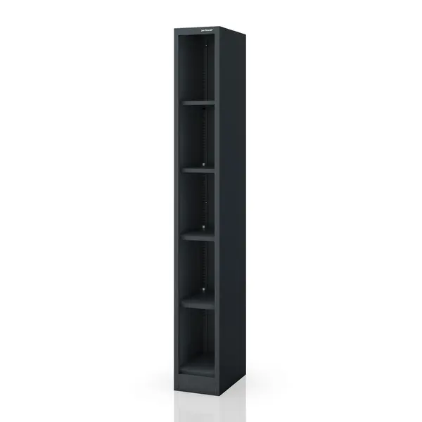 Raft metalic ingust, de arhivare pentru documente antracit: TIM 250 x 1850 x 400 mm Raft metalic îngust de arhivare pentru documente, antracit, 250x1850x400 mm: TIM