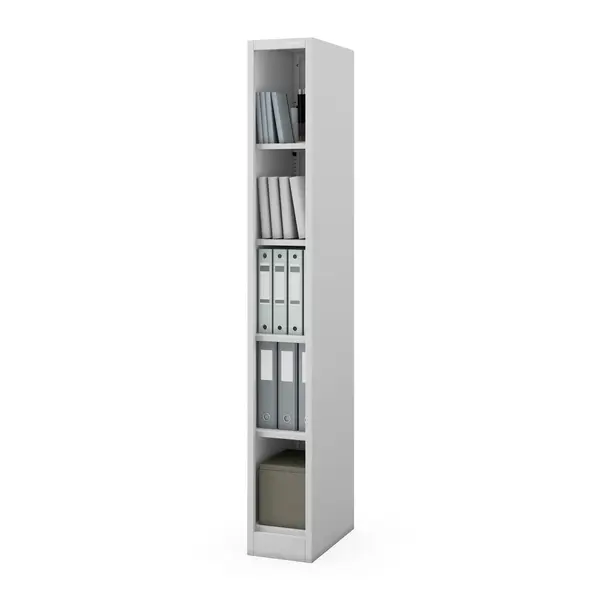 Raft metalic ingust, de arhivare pentru documente gri: TIM 250 x 1850 x 450 mm Raft metalic îngust de arhivare pentru documente, gri, 250x1850x450 mm: TIM