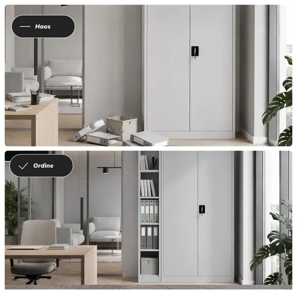 Raft metalic ingust, de arhivare pentru documente gri: TIM 250 x 1850 x 600 mm Raft metalic îngust de arhivare pentru documente, gri, 250x1850x600 mm: TIM