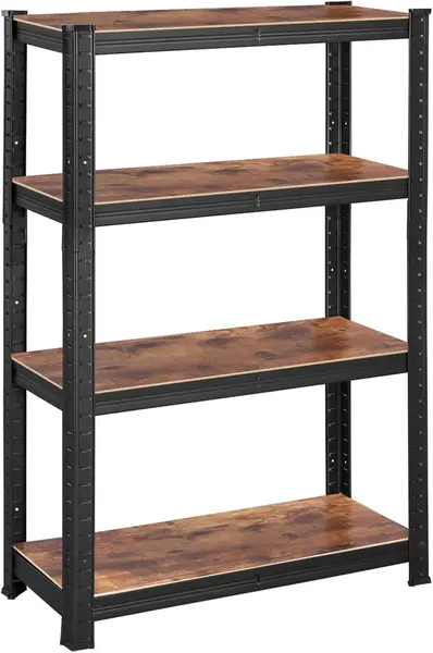 Raft metalic, Songmics, Negru, 520 kg 40 x 80 x 160 cm
