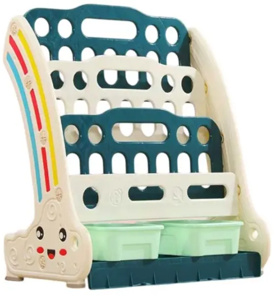 Raft pentru copii pentru cărți și jucării Feelkids - Verde
