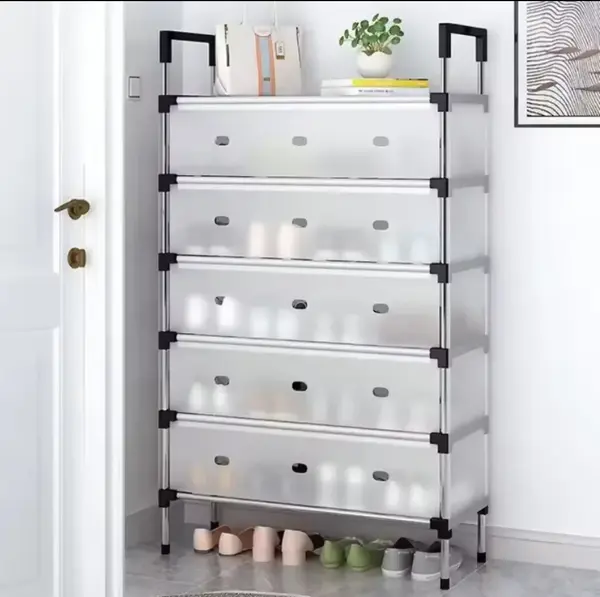 Raft pliabil pentru pantofi cu 4, 5 sau 6 etaje, design modern, stabil și multifuncțional