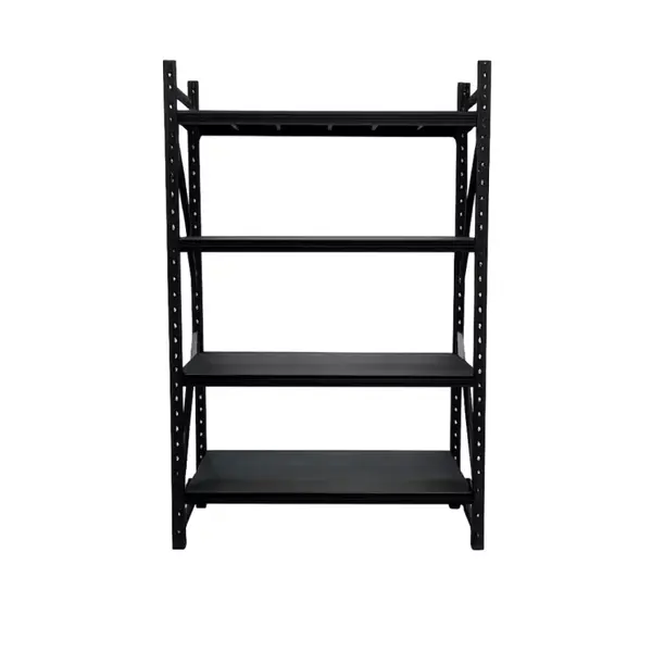 Raft profesional pentru depozitare-L1200 x l400 x H2000 mm -100KG/NIVEL-BLACK