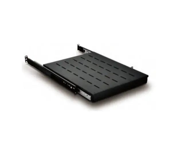 Raft rack 19 inch mobil, adancime 350mm, metalic, incarcare 30kg, negru, Safer MO80