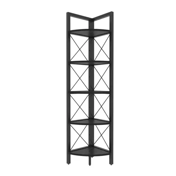 Raft REMO, negru, 30,5x33x160 cm
